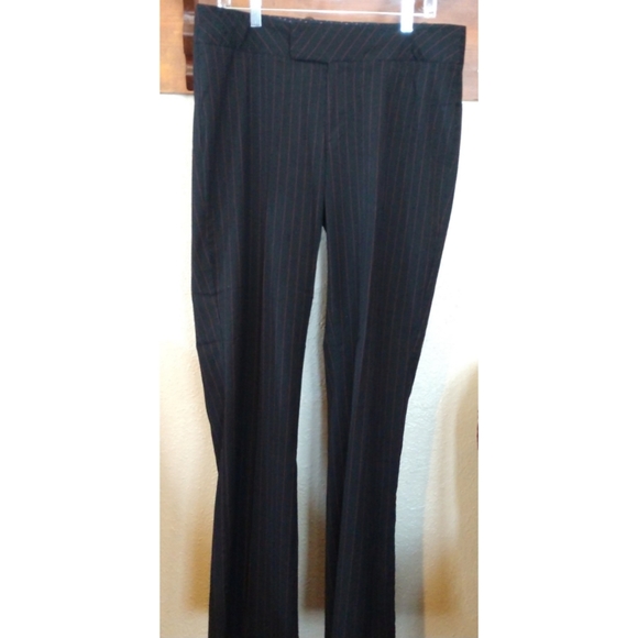 "The Limited" Drew Fit Flare Leg Pinstripe Trouser - Picture 3 of 12